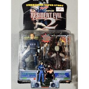 Resident Evil 2 Leon Kennedy & Licker Action Figure Toy Biz Rare Unopened